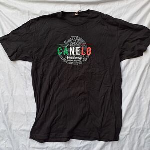 Canelo Alvarez T Shirt Mens Size XL Black Hennessy Casual Short Sleeve Tee